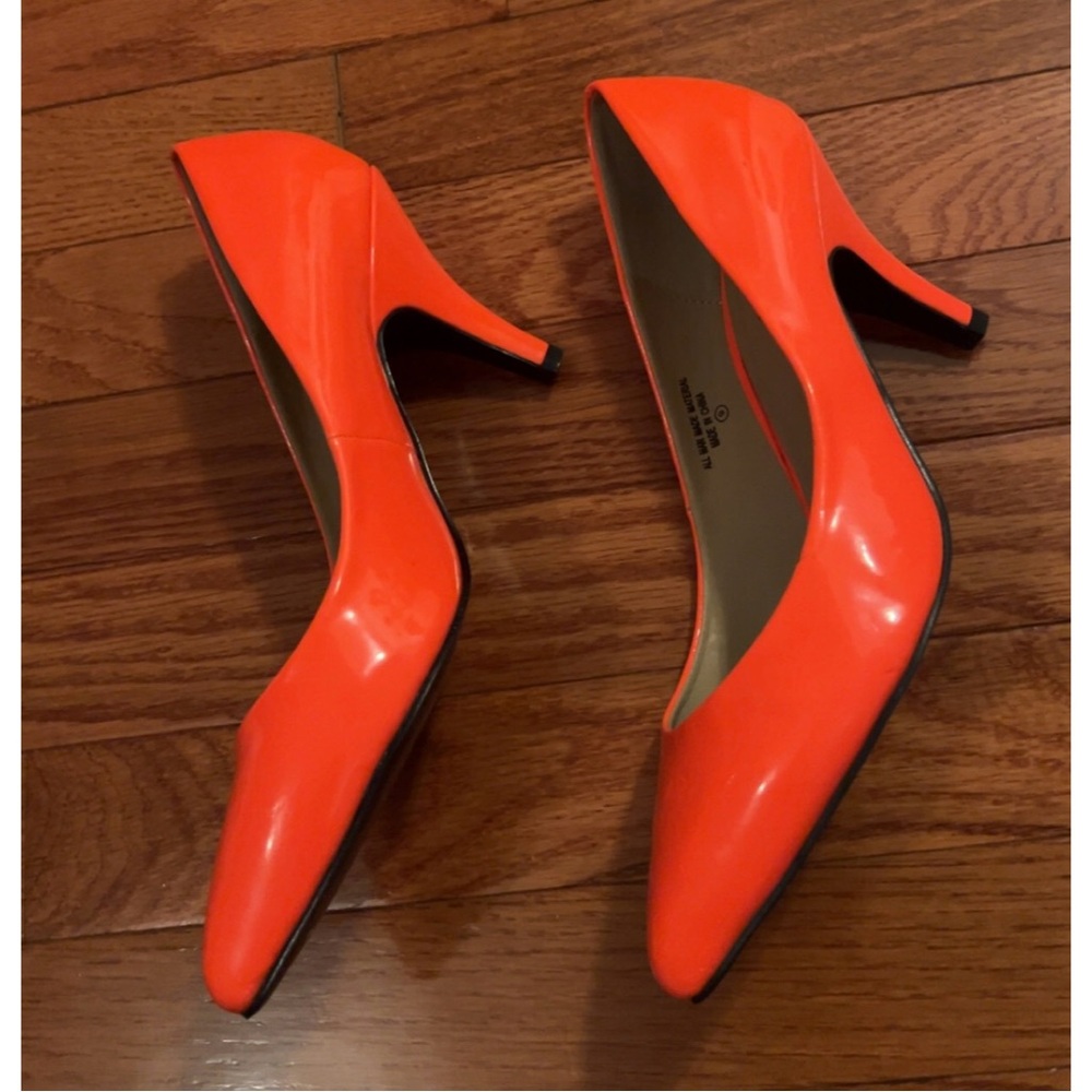 Shelly’s Neon Orange Heels